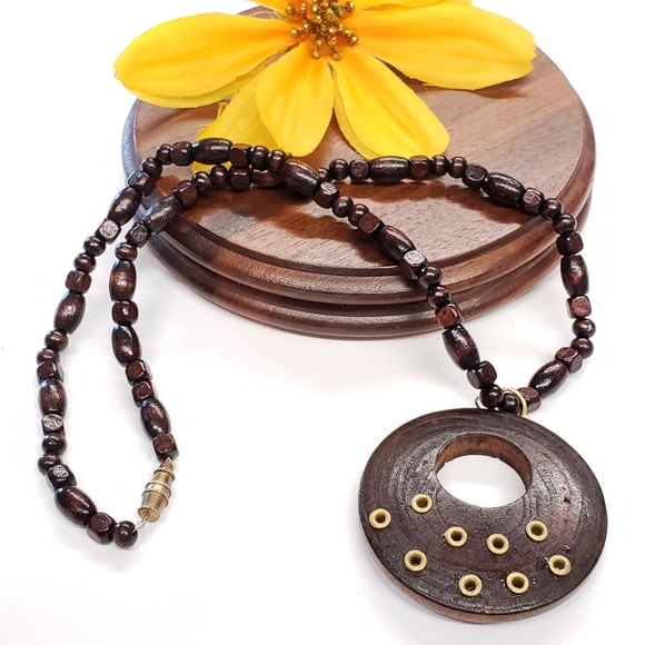 Jewelry - Wood Boho Necklace